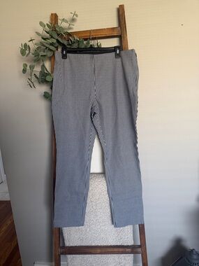 Misses Black and White Checkered Stretch Pants